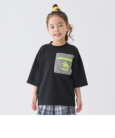 【撥水】ポンチ配色ポケットビッグT