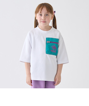 【撥水】ポンチ配色ポケットビッグT