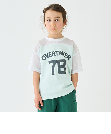 メッシュ切り替えTシャツ