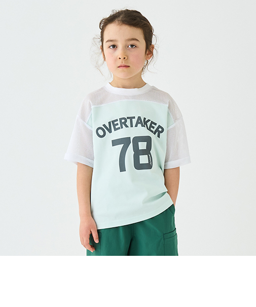 メッシュ切り替えTシャツ