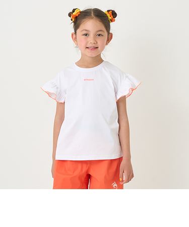 【接触冷感】袖フリルT