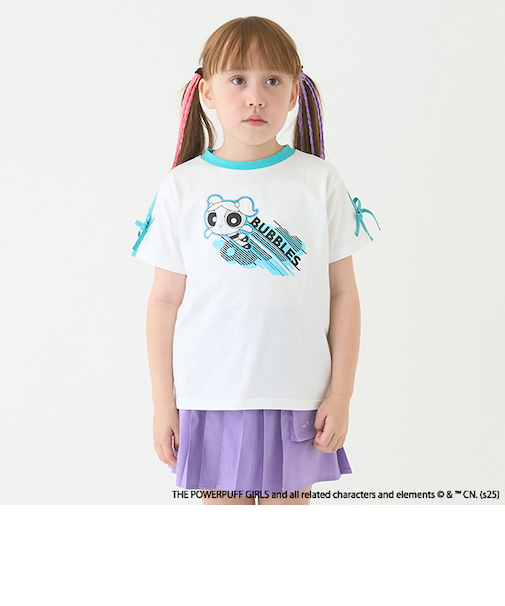 【防汚加工】【パワーパフ ガールズ】短丈Tシャツ