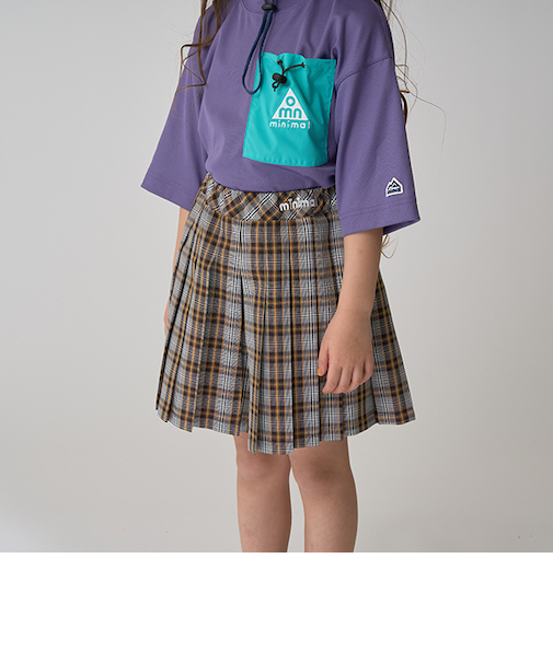 チェックプリーツキュロット