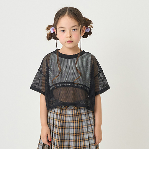 メッシュ＋短丈タンクトップセット