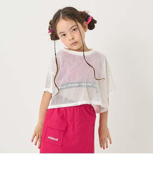 メッシュ+短丈タンクトップセット