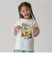 【防汚撥水】【スポンジ・ボブ】プリントTシャツ