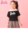 【防汚撥水】【Barbie】重ね着風Tシャツ