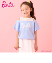 【防汚撥水】【Barbie】重ね着風Tシャツ