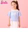 【防汚撥水】【Barbie】重ね着風Tシャツ