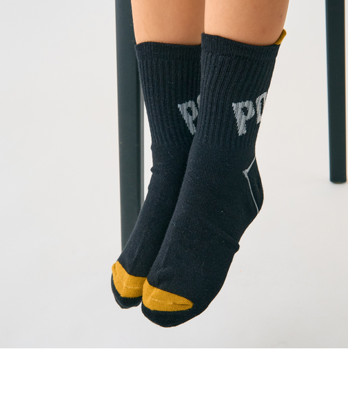 ベロつきクルーソックス