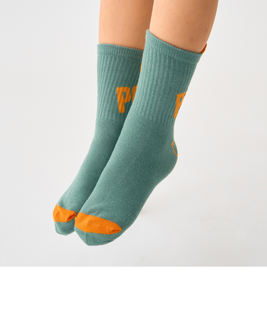 ベロつきクルーソックス