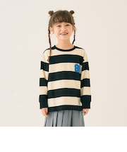 ボーダーサガラ刺しゅうロンT