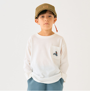 【防汚加工】アウトドアポケット刺しゅうロンT