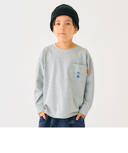 【防汚加工】アウトドアポケット刺しゅうロンT