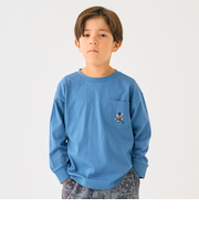 【防汚加工】アウトドアポケット刺しゅうロンT