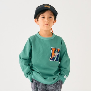 ヘビー天竺レタードロングTシャツ