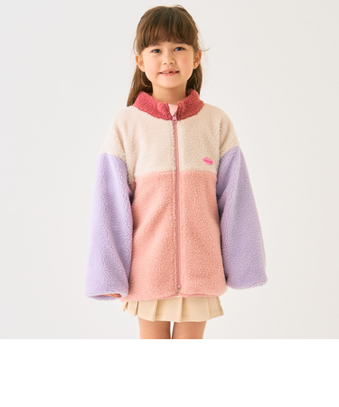 リバーシブル配色ボアアウター