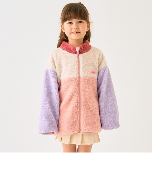 リバーシブル配色ボアアウター