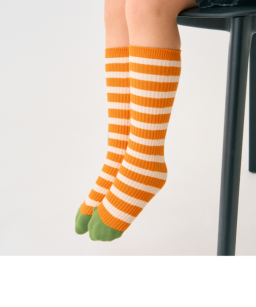 サイズレスボーダーソックス