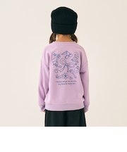 裏毛バックプリントアソートプルオーバー