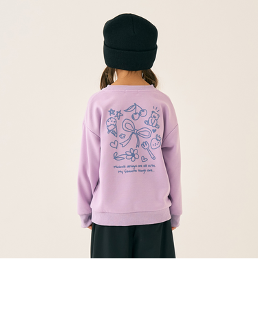 裏毛バックプリントアソートプルオーバー