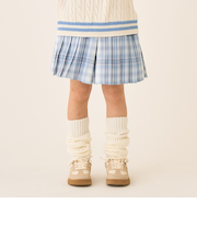 T/Rチェックプリーツキュロット