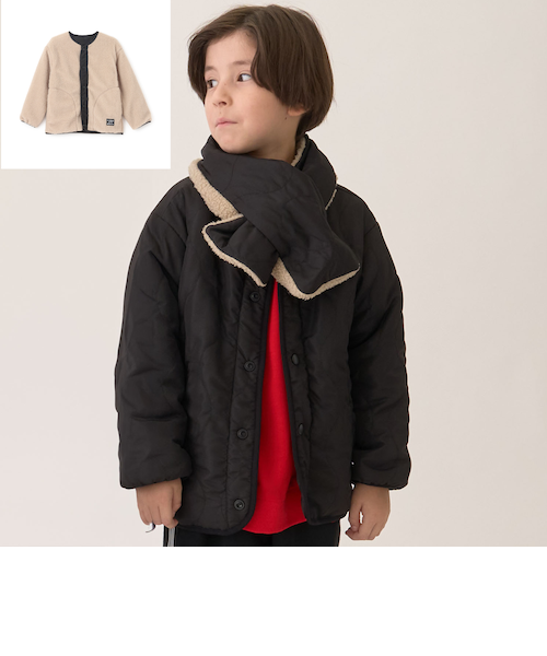 キルトリバーシブルブルゾン｜ミニマルの通販｜&mall（アンドモール