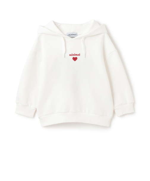 【裏起毛】【綿100】ナンバー&ハートパーカー