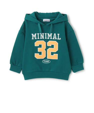 【裏起毛】【綿100】ナンバー&ハートパーカー