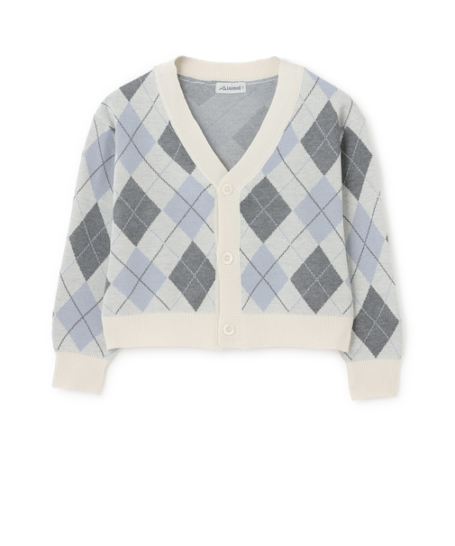 【アラエル】アーガイルカーディガン