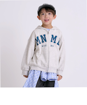 【吸水速乾】【サラサラプラス】ロゴジップパーカー