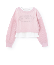 【インナーツキ】【アラエル】メッシュニット