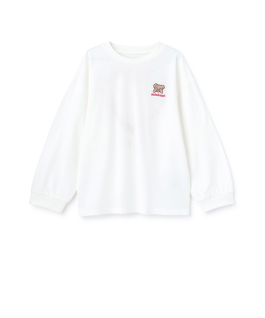 バックイラスト長袖Tシャツ