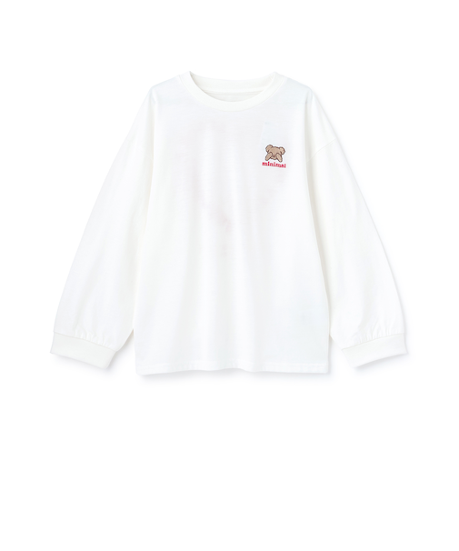 バックイラスト長袖Tシャツ