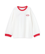 バックイラスト長袖Tシャツ