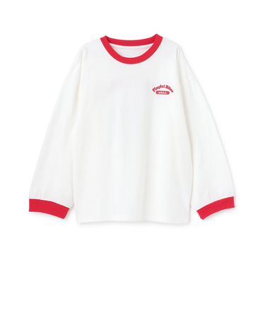 バックイラスト長袖Tシャツ