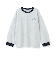 バックイラスト長袖Tシャツ