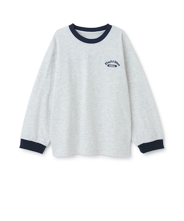 バックイラスト長袖Tシャツ