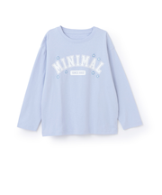 【綿100%】ハート＆フラワー長袖Tシャツ