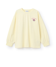 【綿100%】【防汚】ドーナツフォトプリント長袖Tシャツ