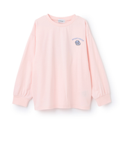 【綿100%】【防汚】ドーナツフォトプリント長袖Tシャツ