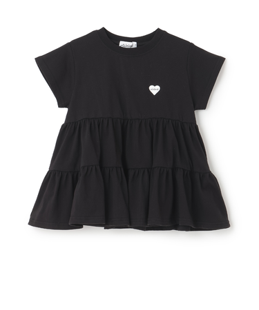 【綿100%】半袖ティアードチュニック