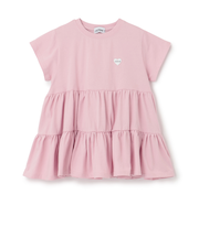 【綿100%】半袖ティアードチュニック