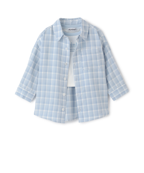 【インナーセット】長袖チェックシャツ