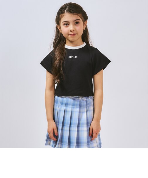 【サラサラプラス】【吸水速乾】テレコ半袖ちびT