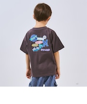 バックワッペンルーズ半袖Tシャツ