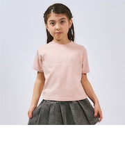 【プチプラ】【綿100%】バックハート・ドーナツプリント半袖Tシャツ