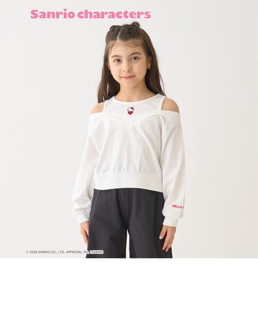 【サンリオキャラクターズ/100】肩アキ長袖Tシャツ