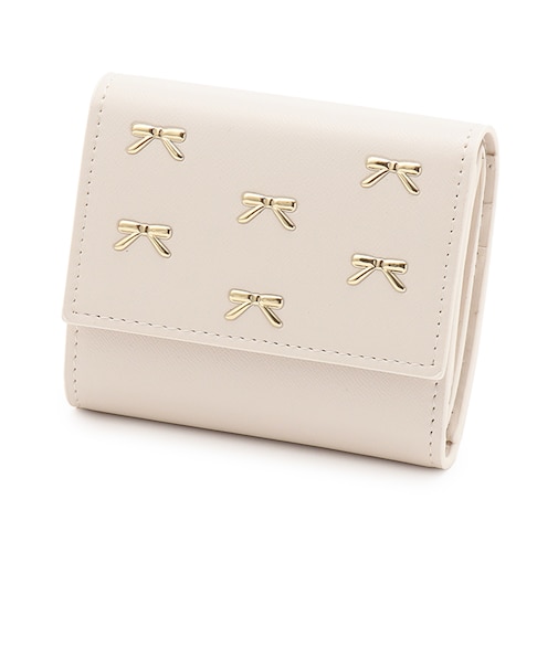 リボンボックスコイン三つ折り財布