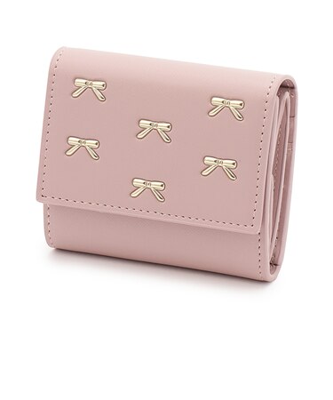 リボンボックスコイン三つ折り財布